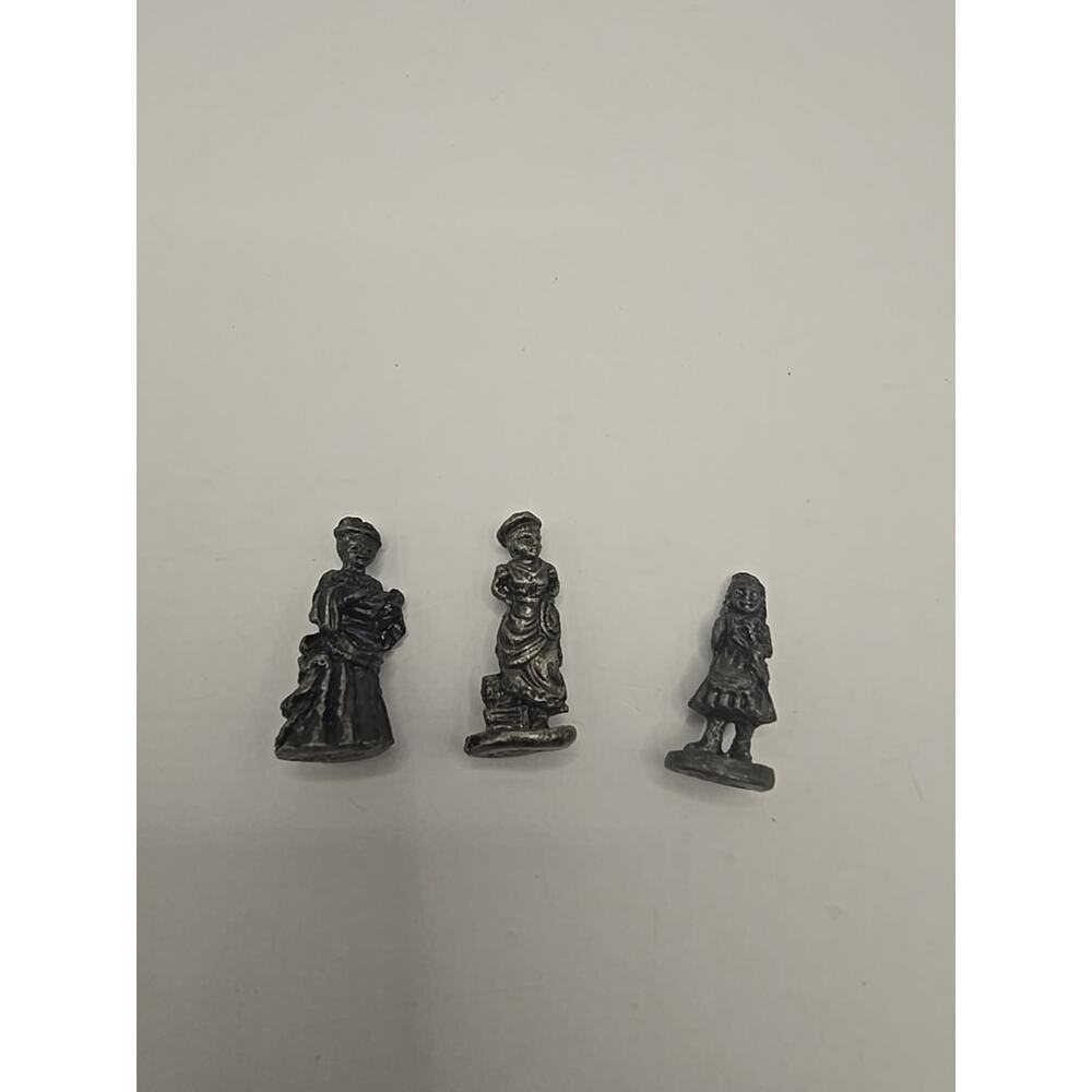 Miniature Lead Figurine Pewter‎ Metal People - Lot of 3 - Vintage IRS 95